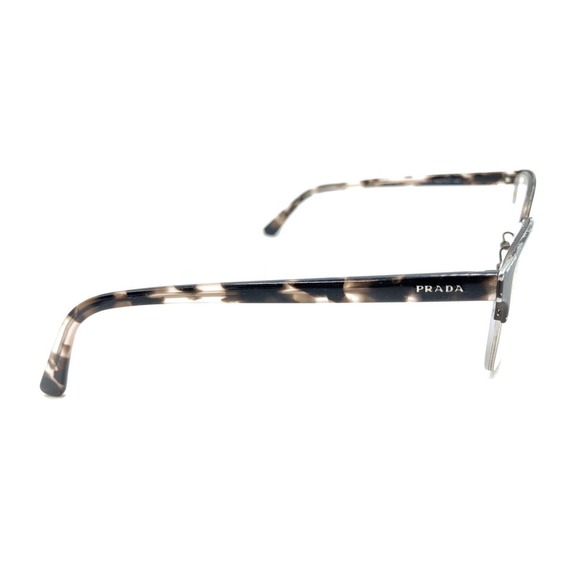 Prada VPR 61X ROU-1O1 Brown Half Rim Eyeglasses Frames 54-17 145 Italy Designer - Picture 4 of 12